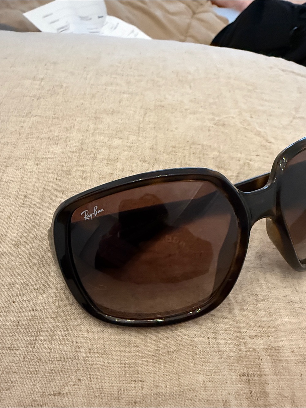Ray-Ban Women's Oversized Tortoise Shell Sunglasses with Brown Lenses - Picture 2 of 5